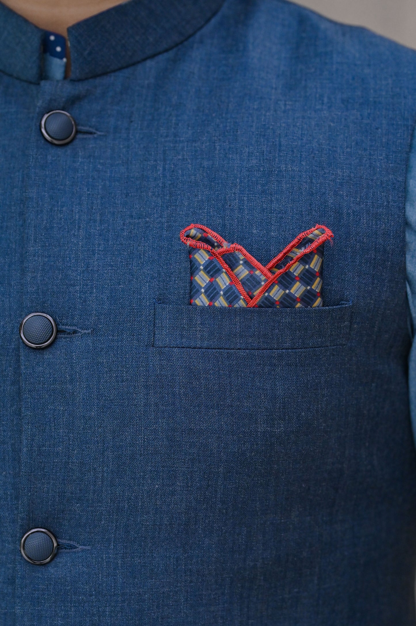 Raheel Qadir – Blue Waist Coat