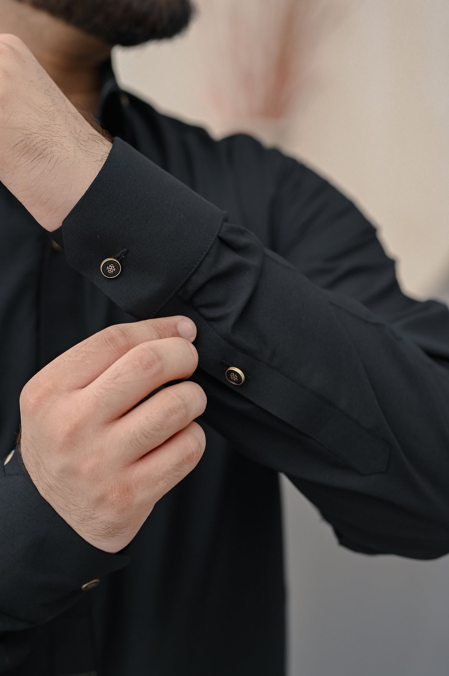 Raheel Qadir – Black Shalwar Kameez