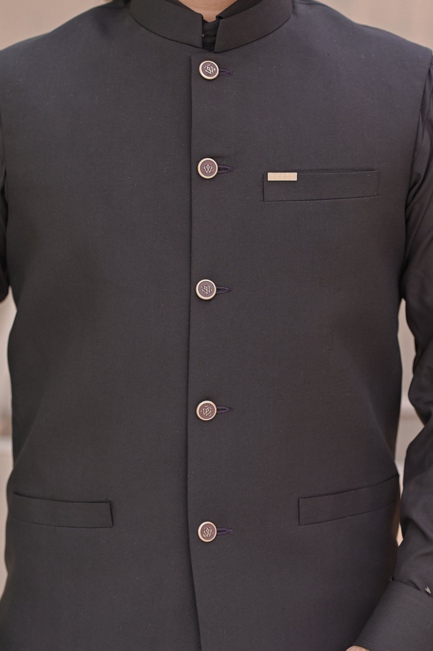 Raheel Qadir - Brown Waist Coat