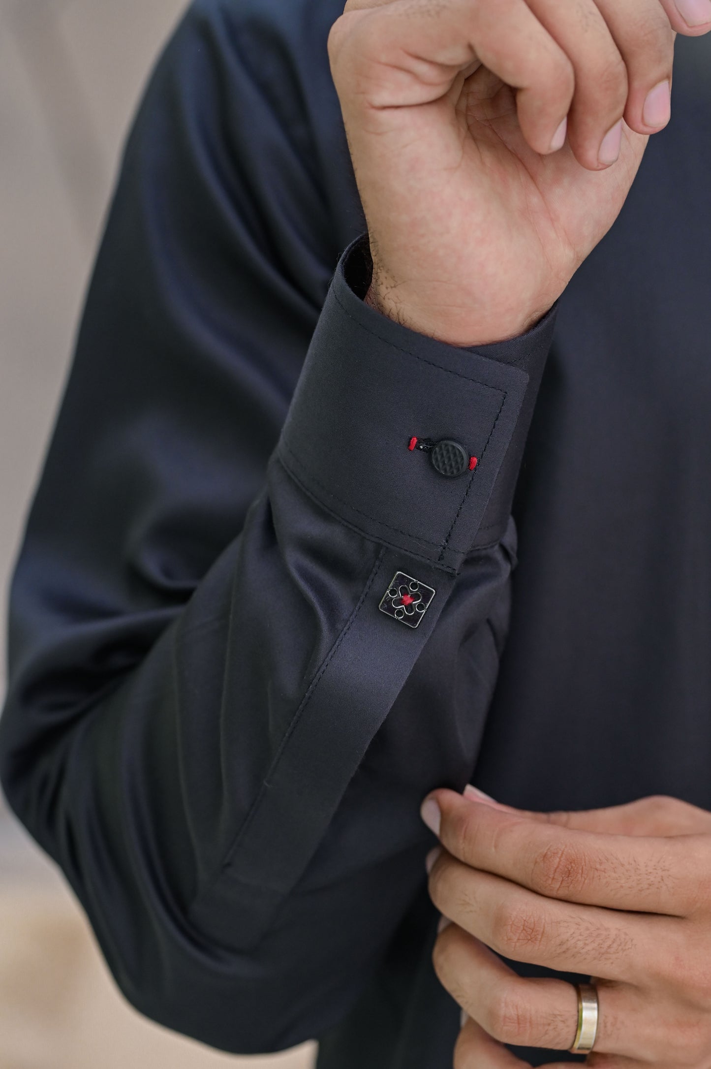 Raheel Qadir – Black Shalwar Kameez