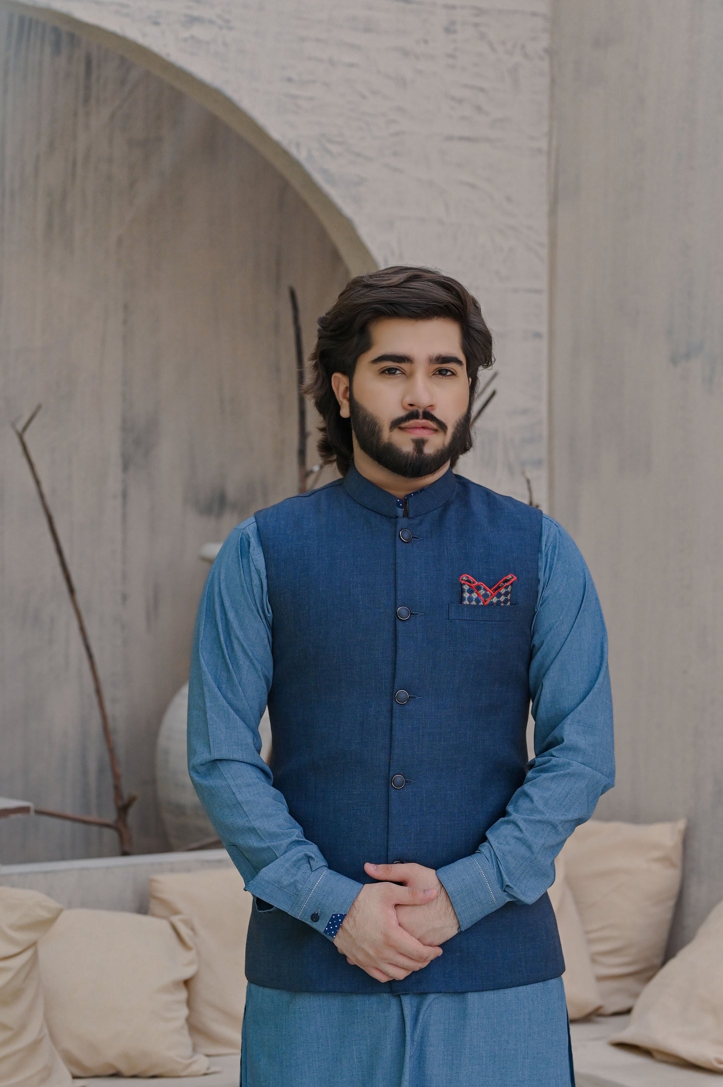 Raheel Qadir – Blue Waist Coat