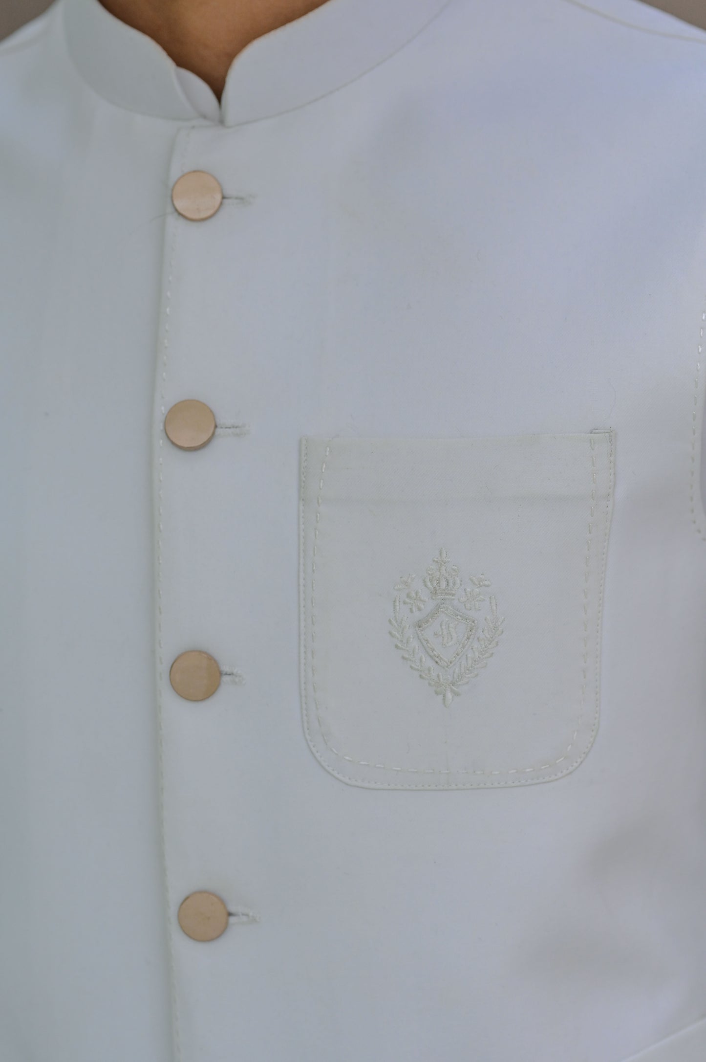 Raheel Qadir – Off White Waist Coat