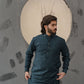 Raheel Qadir – Teal Green Shalwar Kameez