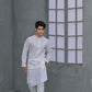 Raheel Qadir – White Embroidered Kurta Pajama