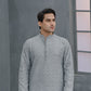 Raheel Qadir – Gray Embroidered Kurta Pajama