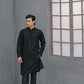 Raheel Qadir – Black Embroidered Kurta Pajama