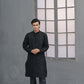 Raheel Qadir – Black Embroidered Kurta Pajama
