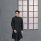 Raheel Qadir – Black Embroidered Kurta Pajama