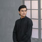 Raheel Qadir – Black Embroidered Kurta Pajama