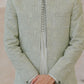 Raheel Qadir – Mint Green Kurta Pajama with Machine Embroidered Prince Coat