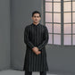 Raheel Qadir – Black Embroidered Kurta Pajama