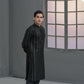 Raheel Qadir – Black Embroidered Kurta Pajama