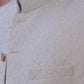 Raheel Qadir – Ivory White Kurta Pajama with Cream Embroidered Prince Coat