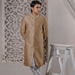 Raheel Qadir – Golden Embroidered Sherwani