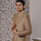 Raheel Qadir – Golden Embroidered Sherwani