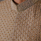 Raheel Qadir – Golden Embroidered Sherwani