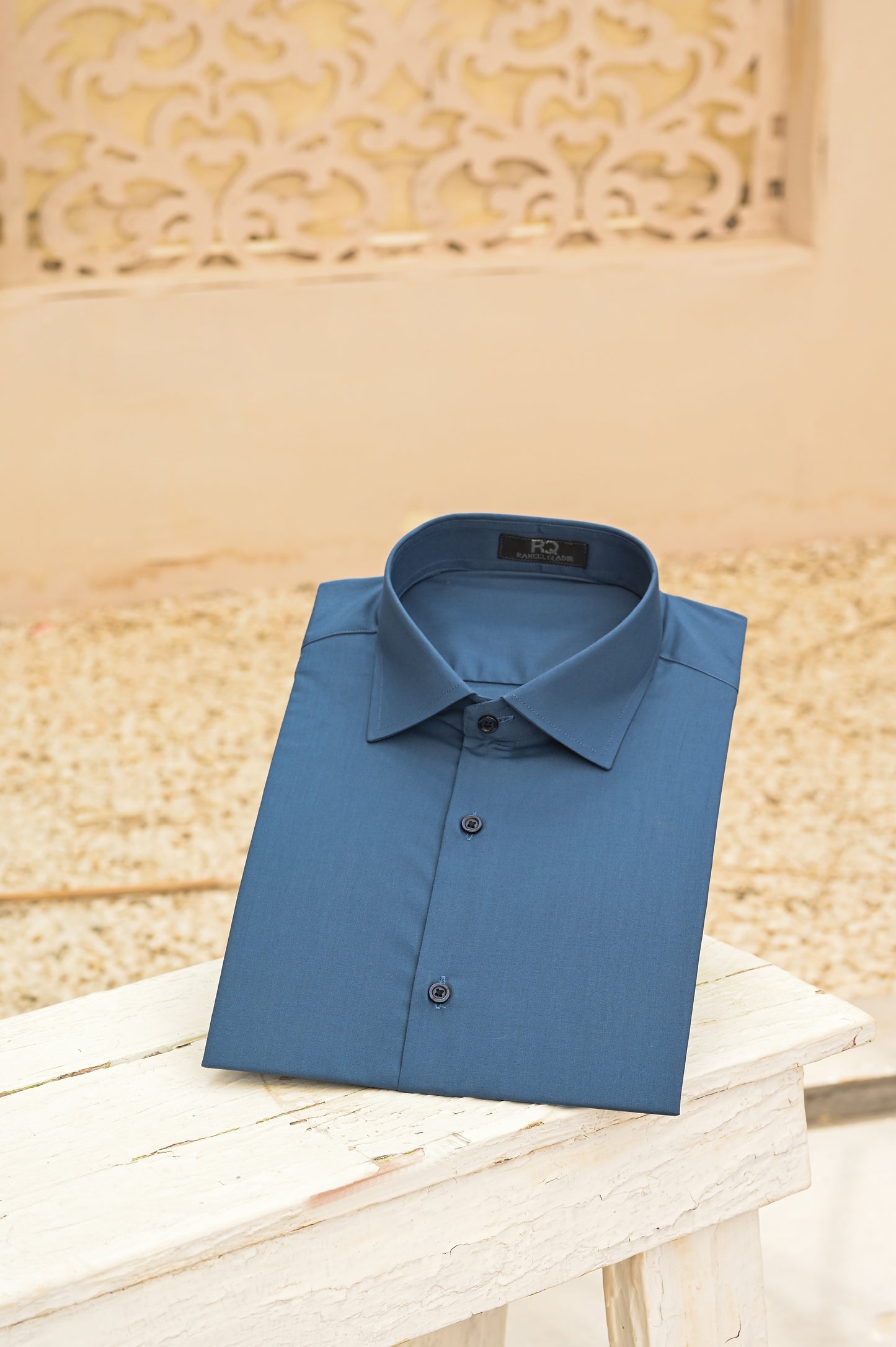 Raheel Qadir – Teal Blue Shirt