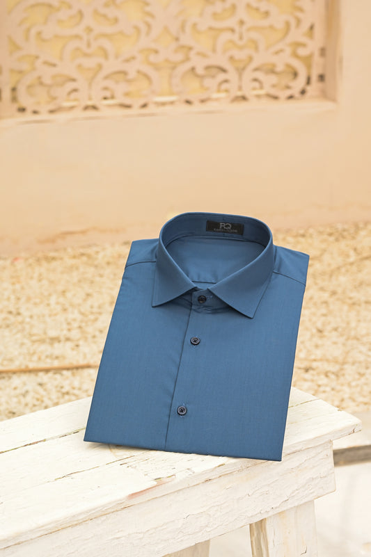 Raheel Qadir – Teal Blue Shirt