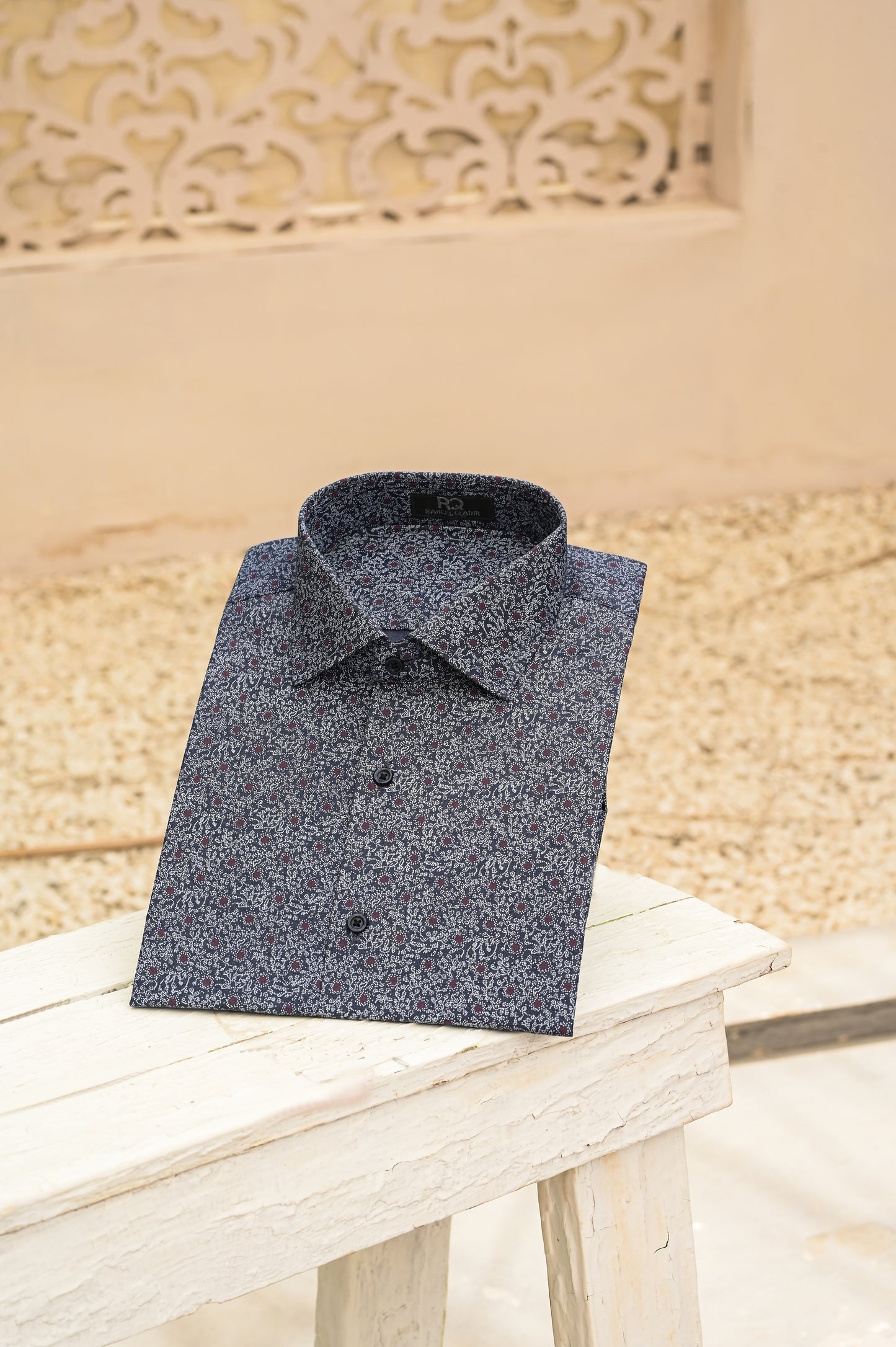 Raheel Qadir – Gray Floral Shirt