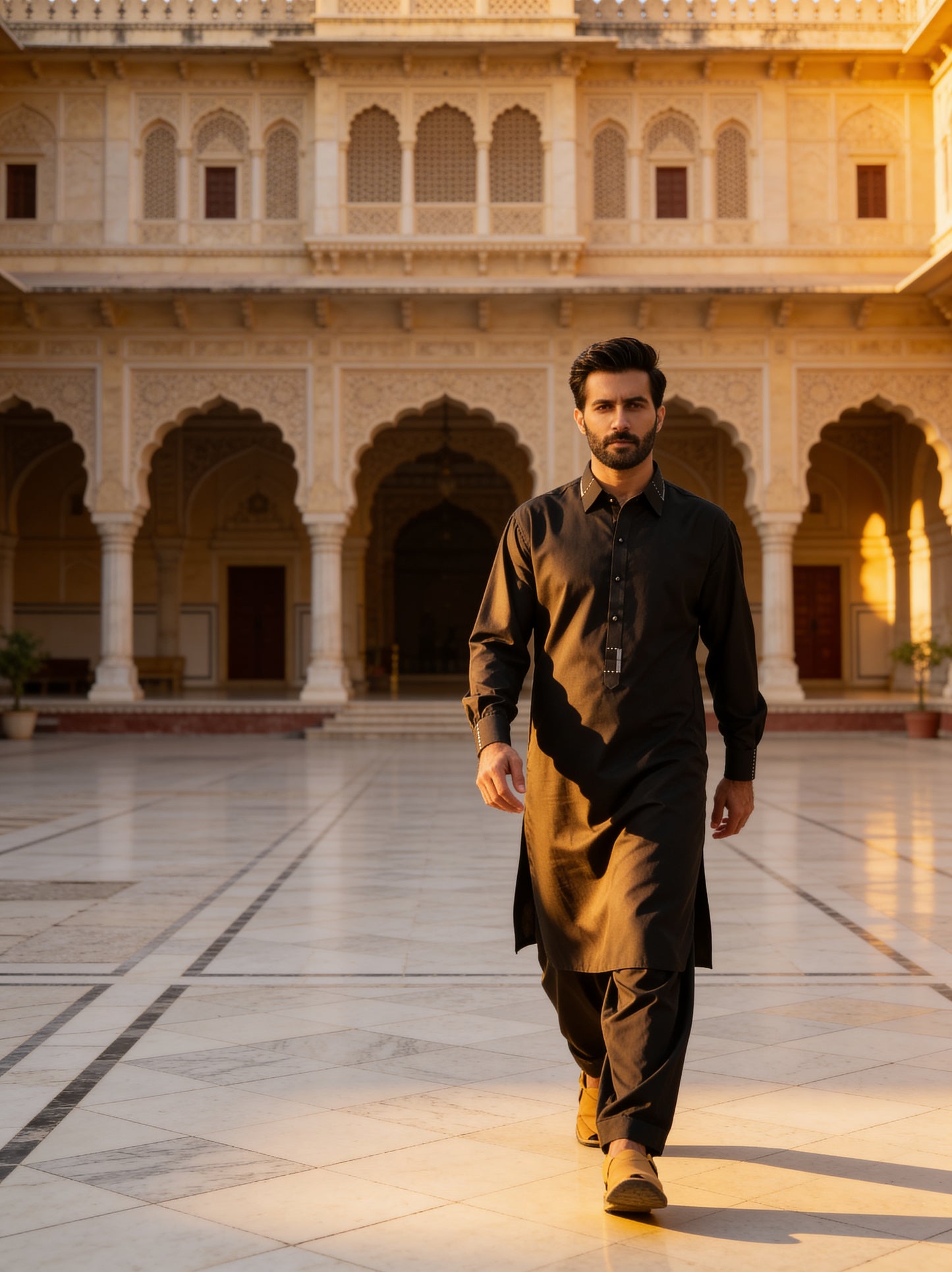 Raheel Qadir - Graphite Grace Shalwar Kameez