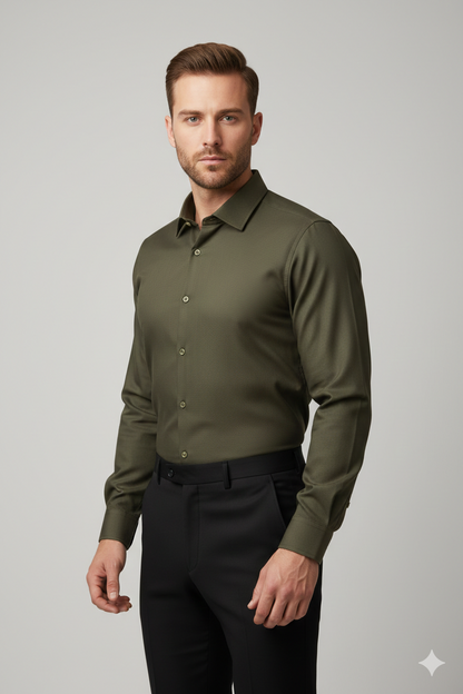 Raheel Qadir – Olive Green Shirt