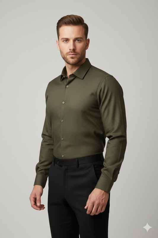 Raheel Qadir – Olive Green Shirt