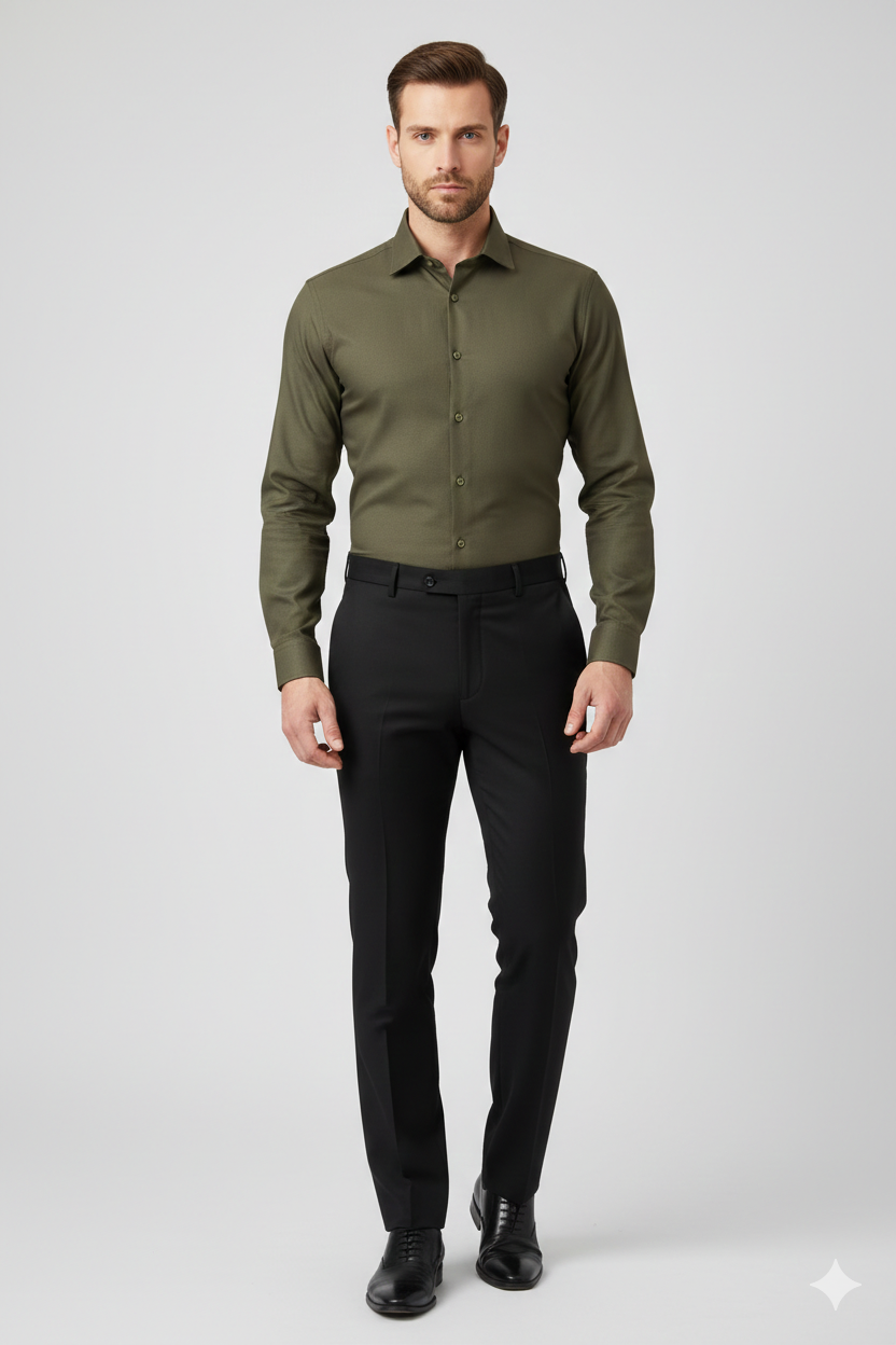 Raheel Qadir – Olive Green Shirt
