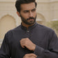 Raheel Qadir - Shadowed Silver Shalwar Kameez