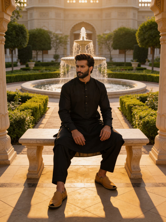 Raheel Qadir - Dark Majesty Shalwar Kameez