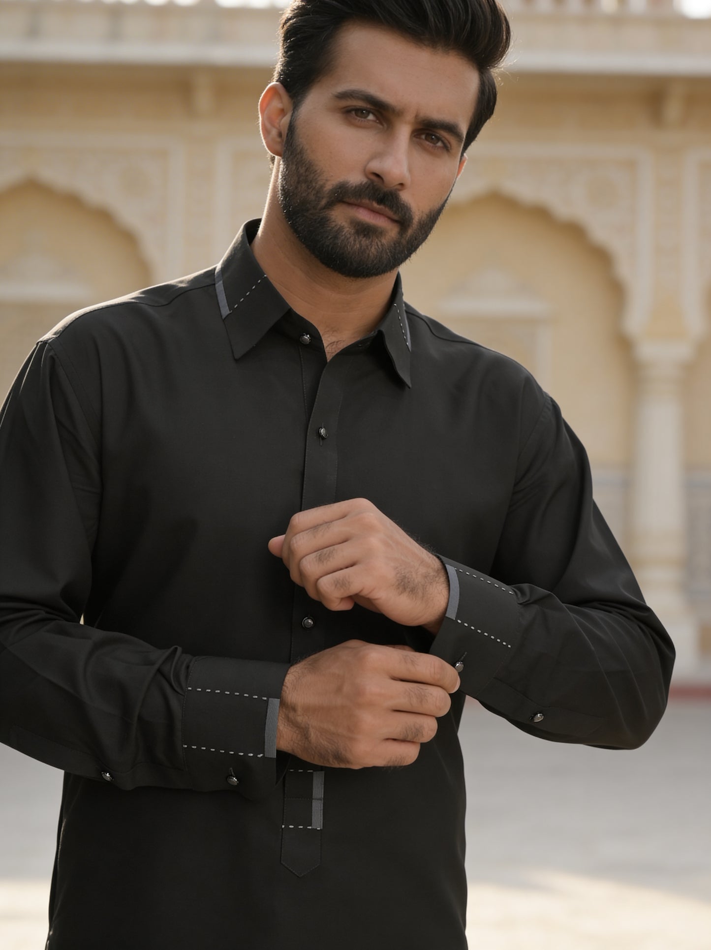 Raheel Qadir - Graphite Grace Shalwar Kameez